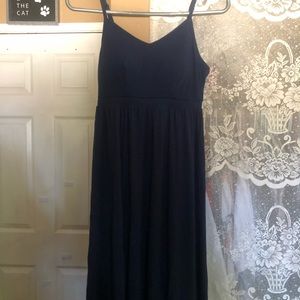 Navy blue soft flow dress